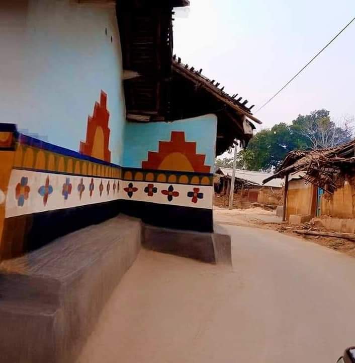 Special Wall Art of Santali People